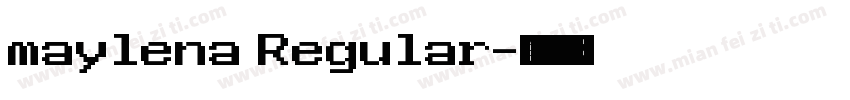 maylena Regular字体转换
